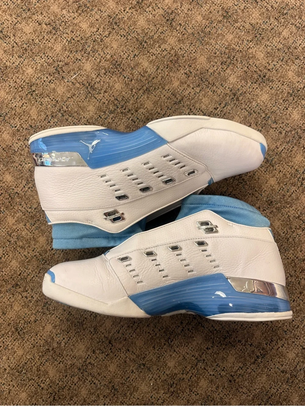 Jordan white leather